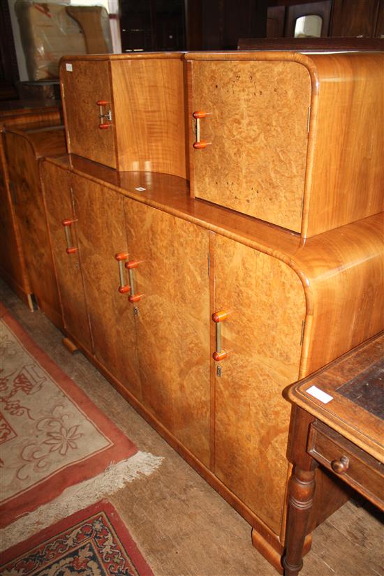 Art Deco walnut cabinet